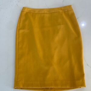 The Limited Mustard Pencil Skirt
